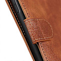 Miniatyrbillede 4 af 5: KHAZNEH PU Læder Stand Case Wallet Telefon Cover Retro Tekstur Shell til Oppo A58 5G/A78 5G Multicolor Style D