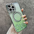 Miniatyrbild 1 av 5: Magnetiskt skal för iPhone 13 Pro, skyddande TPU+PC glitterfodral Multicolor Style E