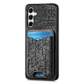 Miniatyrbillede 2 af 5: Til Samsung Galaxy A35 5G Etui med Præget Mønster, Kortholder, Støttefod, Læder Bagside Multicolor Style D