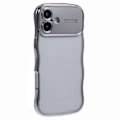 Pikkukuva 1 / 5: iPhone 16 -kotelo, galvanoidulla kiharakehyksellä, TPU, kirkas puhelinkuori Multicolor Style A