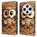 Miniatyrbild 1 av 5: TPU+PU Läder Flip Fodral För Xiaomi Redmi 14C 4G/14R 5G/Poco C75 4G Mönstertryckt Multicolor Style I