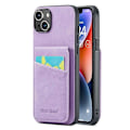 Miniatyrbillede 1 af 5: FIERRE SHANN Telefoncover med kortlommer til iPhone 14, stativ, RFID-blokering, PU-læder + TPU-telefonetui Multicolor Style B