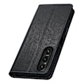 Pikkukuva 5 / 5: Sony Xperia 1 V -puhelimelle tarkoitettu lompakkokotelo, aitoa lehmännahkaa, jalustalla Multicolor Style A