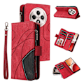 Miniatyrbillede 1 af 5: KT Multi-Function Series-5 Etui til Oppo Reno12 F 5G Lynlås Pung Læder Telefon Cover Stativ Multicolor Style B