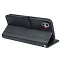 Pikkukuva 4 / 5: For Nothing CMF Phone 1 lompakkokotelo magneettilukolla, nahkainen puhelinkotelo hihnalla - Vihreä Multicolor Black