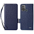 Miniatyrbilde 1 av 5: For ZTE Blade A53 Pro Deksel Støtsikkert Telefondeksel PU Lær Shell med Stropp Multicolor Style A