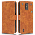 Miniatyrbillede 1 af 5: PU-læder telefoncover med pung til ZTE Blade A32 - Hudvenlig overflade, stativ og telefonbeskyttelse Multicolor Style E