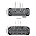 Miniatyrbillede 4 af 5: Vækkeurradio til soveværelset med farverige natlamper, hvid