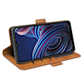 Pikkukuva 3 / 5: ZTE Blade A72 5G -puhelimen kuvioitu PU-nahkakotelo, jossa on kaksoismagneettiteline, lompakko ja iskunkestävä puhelinkotelo Multicolor Style C