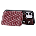Miniatyrbillede 4 af 5: Style 008 Stødsikkert etui til iPhone 11 RFID-blokerende PU+TPU telefoncover med stropper Multicolor Style D