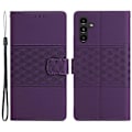 Miniatyrbillede 1 af 5: Til Samsung Galaxy A35 5G Telefon Cover Præget Rombe Tegnebog Stativ Læder Cover Multicolor Style C