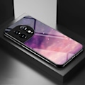 Miniatyrbillede 2 af 5: Mobiltelefoncover til OnePlus 11 5G, hærdet glas+PC+TPU Stjernehimmel Mønster Print Beskyttelsescover Multicolor Style E