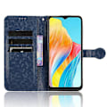 Miniatyrbild 2 av 5: För Oppo A38 4G Fodral PU Läder Präglat Vikbart Ställ Mobiltelefon Skal Multicolor Style A