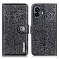 Pikkukuva 1 / 5: KHAZNEH PU-nahkainen puhelinkotelo Nothing Phone (2) -puhelimelle, lehmännahkajäljitelmäkotelo jalustalla ja lompakolla