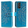 Miniatyrbillede 1 af 5: Præget Mandala Blomst Pung Læder Etui med Rem til Samsung Galaxy A52 4G/5G/A52s 5G Multicolor Style C