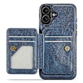 Pikkukuva 3 / 5: FIERRE SHANN 028 Tyyli iPhone 16 -kotelolle Magneettinen irrotettava korttipaikka Nahkainen takakansi Multicolor Style D