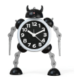 Miniatyrbild 5 av 5: Barnväckarklocka Pojkar Flickor Robotväckarklocka Analog Barnväckarklocka Ingen tickande Tyst väckarklocka black