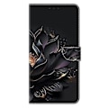 Pikkukuva 5 / 5: Xiaomi Redmi Note 14 5G Kotelo Magneettilukolla 3D Kuvio Nahkainen Lompakko Puhelinkotelo Multicolor Purple Lotus