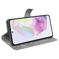 Miniatyrbild 3 av 5: Ställfodral för Samsung Galaxy A36 5G, reptåligt mobilskal i kalvtexturerat läder Multicolor Style D