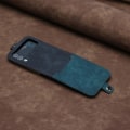 Miniatyrbild 5 av 5: För Samsung Galaxy Z Flip4 5g Korthållare Phone case Pu Läder+PC Cover Blackish Green