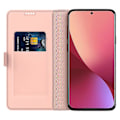 Pikkukuva 2 / 5: Xiaomi Poco M7 Pro 5G -kotelo, iskunkestävä TPU-sisäkuori, nahkainen puhelinkotelo korttipaikalla Multicolor Rose Gold
