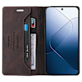 Miniatyrbillede 3 af 5: GQ.UTROBE 008 Serie Til Xiaomi 14 Etui RFID Blokerende PU Læder+TPU Flip Cover Multicolor Style D