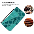 Miniatyrbillede 4 af 5: Stand Case til Infinix Note 40 5G med 7-formet mønster, præget læder telefoncover Multicolor Style A