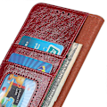 Miniatyrbillede 5 af 5: Til Samsung Galaxy A05 4G Etui Nappa Tekstur Spaltet Læder Foldbart Stativ Telefon Cover Multicolor Style C