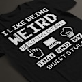 Pikkukuva 4 / 5: It Crowd Maurice Moss Weird Is All Ive Got miesten t-paita Black XL