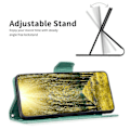 Miniatyrbillede 3 af 5: Til Nokia G42/G310 Sommerfugl Præget Telefon Cover Læder Stand Wallet Cover med Rem Multicolor Style A