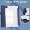 Pikkukuva 5 / 5: Kirkas takakansi Samsung Galaxy Tab A9+ PU+TPU+Akryyli tablettikotelolle kynäpaikalla Multicolor Style B
