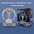 Miniatyrbild 2 av 4: Klocka Bluetooth Högtalare Klocka Bord Gio Bord Klocka Sovrum Dekoration Bord Klocka Sovrum Gio Glödande väckarklocka C Gold