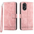 Pikkukuva 1 / 5: DIERFENG DF-03 Oppo A38 4G -puhelinkotelo, painettu puhelinjalustakansi, magneettinen lompakko Multicolor Style B