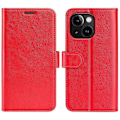 Miniatyrbillede 1 af 5: PU Læder Stand Telefon Cover Wallet Folio Flip Cover til iPhone 15 Plus Multicolor Style B