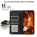 Miniatyrbild 4 av 5: Fodral för Xiaomi 14T Pro Färgskarvning Läder Flip Telefonfodral RFID-blockering Multicolor Style C