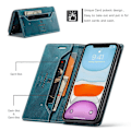 Miniatyrbild 4 av 5: AUTSPACE A01-serien för iPhone 11 Pro 5,8 tum PU Läderfodral RFID-blockerande Plånboksställ Flipskydd Multicolor Style C