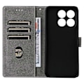 Miniatyrbillede 5 af 5: Til ZTE Blade V70/nubia V70 Wallet Case RFID-blokering PU Læder Cover Stand View - Grøn Multicolor Purple