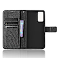 Miniatyrbild 4 av 5: För Tcl Ion X Diamond Texture Läder Phone Case anti-scratch Cover Black