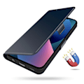 Miniatyrbillede 4 af 5: Beskyttelsescover til iPhone 15 Plus PU Læder Stand Kort Slot Telefon Cover Multicolor Style C