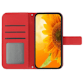 Miniatyrbild 2 av 5: Mobilskal med crossbody-rem för Samsung Galaxy A35 5G PU-läder Solros Stativ Multicolor Style C