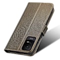 Miniatyrbild 5 av 5: För Tcl Ion X Diamond Texture Läder Phone Case anti-scratch Cover Brown
