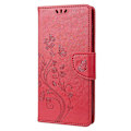 Pikkukuva 5 / 5: Xiaomi Redmi Note 12 Pro+ 5G -puhelimen suojakotelo, PU-nahkaa, kukka- ja perhoskuviointi, lompakkokotelo Multicolor Style E