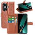 Miniatyrbild 5 av 5: Phone case för Oppo K11 5g plånbok Litchi Texture Shell anti-scratch Stativ Pu Läder Cover Brown