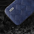 Miniatyrbild 4 av 5: För Iphone 15 Plus Pu Läderbelagd Pc+tpu Phone case Grid Texture Cover Blue