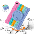 Pikkukuva 5 / 5: Samsung Galaxy Tab A9 -kotelo Pop Bubble PC+Silikoni Kotelo Käsikahva Jalusta Tablettisuoja Multicolor Style C