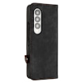 Miniatyrbild 5 av 5: För Samsung Galaxy Z Fold3 5g Pu Läder Phone case Korthållare Cover Coffee