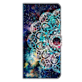 Miniatyrbild 5 av 5: TPU+PU Läder Flip Fodral För Xiaomi Redmi 14C 4G/14R 5G/Poco C75 4G Mönstertryckt Multicolor Style K
