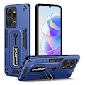 Pikkukuva 1 / 5: Honor X7a 4G Piilotettu Jalusta Puhelinkotelo TPU+PC Takakuori Sormirenkaalla ja Hihnalla Multicolor Style D