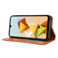Miniatyrbillede 3 af 5: Læderetui med stativ i retrostil til Zte Blade A33s Brown