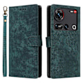 Miniatyrbillede 1 af 5: Til ZTE nubia Z70 Ultra Wallet Case RFID-blokering PU Læder Cover Stand View- Multicolor Green